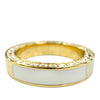 Dior Gold Plated Strass and Lacquer Night Code Band Ring Secondhand