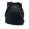 Chanel CC Mesh and Perforated Calfskin Bucket Bag Secondhand