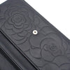 Chanel CC Embossed Lambskin Camellia Wallet On Chain Secondhand