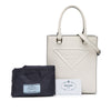 Prada Mini Soft Calf Logo Drill Satchel Secondhand