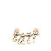 Gucci Gold Plated Crystal Star Script Ear Cuff Secondhand