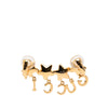 Gucci Gold Plated Crystal Star Script Ear Cuff Secondhand