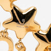 Gucci Gold Plated Crystal Star Script Ear Cuff Secondhand