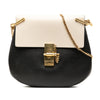 Chloé Small Bicolor Smooth and Grained Calfskin Drew Crossbody Secondhand