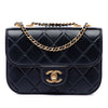 Chanel CC Embossed Quilt Calfskin Single Flap Secondhand