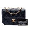 Chanel CC Embossed Quilt Calfskin Single Flap Secondhand