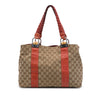 Gucci Medium GG Canvas Bamboo Libeccio Tote Secondhand