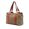 Gucci Medium GG Canvas Bamboo Libeccio Tote Secondhand