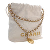 Chanel Mini Shiny Calfskin 22 Hobo Secondhand