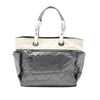 Chanel Large Bicolor Quilted Coated Canvas Paris Biarritz Tote Secondhand