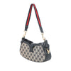 Gucci Mini GG Canvas Web Moon Side Shoulder Bag Secondhand
