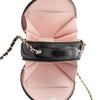 Chanel Quilted Glazed Lambskin Handle With Care Round Vanity Case with Chain Secondhand