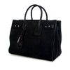 Secondhand Saint Laurent Small Croc Embossed Suede Sac De Jour Satchel