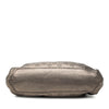 Ferragamo Perforated Metallic Calfskin Gancini Satchel Secondhand