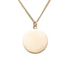 Chanel CC Gold Plated Enamel Camellia Round Pendant Necklace Secondhand