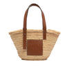 LOEWE Small Raffia Anagram Basket Tote Secondhand