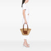 LOEWE Small Raffia Anagram Basket Tote Secondhand