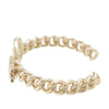 Chanel CC Brass Strass Star and Coin Chain Cuff Bracelet Secondhand