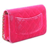 Chanel CC Quilted Velvet Wallet on Chain Secondhand