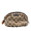 Gucci GG Canvas Bamboo Cosmetic Pouch Secondhand