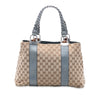 Gucci Medium GG Canvas Bamboo Libeccio Tote Secondhand