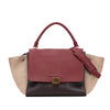 Celine Medium Tricolor Leather Trapeze Satchel Secondhand