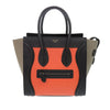 Celine Micro Tricolor Leather Luggage Tote Secondhand