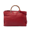 Gucci Large Calfskin Bamboo Shopper Satchel Secondhand
