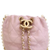 Chanel Mini Quilted Calfskin About Pearls Drawstring Bucket Bag Secondhand