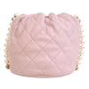 Chanel Mini Quilted Calfskin About Pearls Drawstring Bucket Bag Secondhand