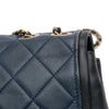 Chanel Medium Bicolor Calfskin Graphic Flap Secondhand