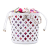 Chanel Lambskin Sea Through Drawstring Bucket Bag Secondhand