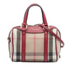 Burberry Small House Check Canvas Alchester Bowling Bag Secondhand
