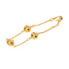 Chanel CC Gold Plated Sphere Chain Link Bracelet Secondhand