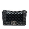 Chanel Small Quilted Glazed Calfskin Chained Boy Flap Secondhand