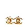 Chanel CC Gold Plated Turn Lock Clip on Earrings Secondhand