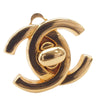 Chanel CC Gold Plated Turn Lock Clip on Earrings Secondhand