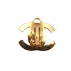 Chanel CC Gold Plated Turn Lock Clip on Earrings Secondhand