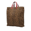 Fendi Leopard Printed Canvas Shopping Tote Secondhand