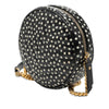 Saint Laurent Chevron Calfskin Polka Dot Round Vinyle Camera Bag Secondhand