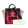 Celine Nano Tricolor Nubuck and Calfskin Luggage Tote Secondhand