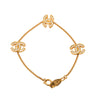 Chanel CC Gold Plated Strass Chain Bracelet Secondhand