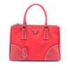 Prada Medium Tessuto and Saffiano Stitch Galleria Double Zip Satchel Secondhand