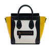 Celine Nano Tricolor Nubuck and Drummed Calfskin Luggage Tote Secondhand
