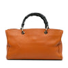 Gucci Medium Calfskin Bamboo Shopper Satchel Secondhand