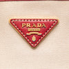 Prada Saffiano Trimmed Canvas Canapa Logo Satchel Secondhand