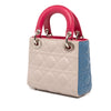 Dior Mini Tricolor Lambskin Cannage Lady Dior Secondhand