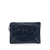 Balenciaga Lambskin Motocross Giant 12 Zip Around Flat Clutch Secondhand