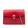 Bvlgari Small Laser Cut Calfskin Serpenti Forever Diamond Blast Sunshine Crossbody Secondhand