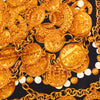 Chanel CC Medallion Chain Printed Silk Scarf Secondhand